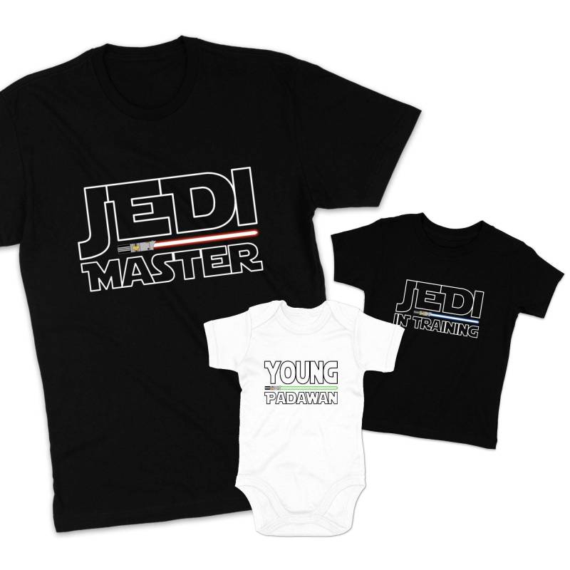 Vater Sohn Partnerlook Jedi Master Young Padawan Shirts Mutter Tochter Outfit Baby Geschenk Babybody Bedruckt Vatertagsgeschenk Galaxy Vater Sohn Partnerlook Jedi Master Young Padawan Shirts Mutter Tochter Outfit Baby Geschenk Babybody Bedruckt Vatertagsgeschenk Galaxy von MillionThreads