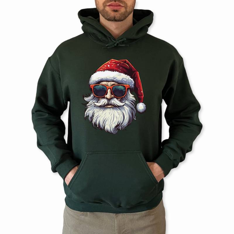 Weihnachten Pullover Cool Santa Hoodie Weihnachtsgeschenk Weihnachtsmann Mit Sonnenbrille Mann Frau Unisex von MillionThreads