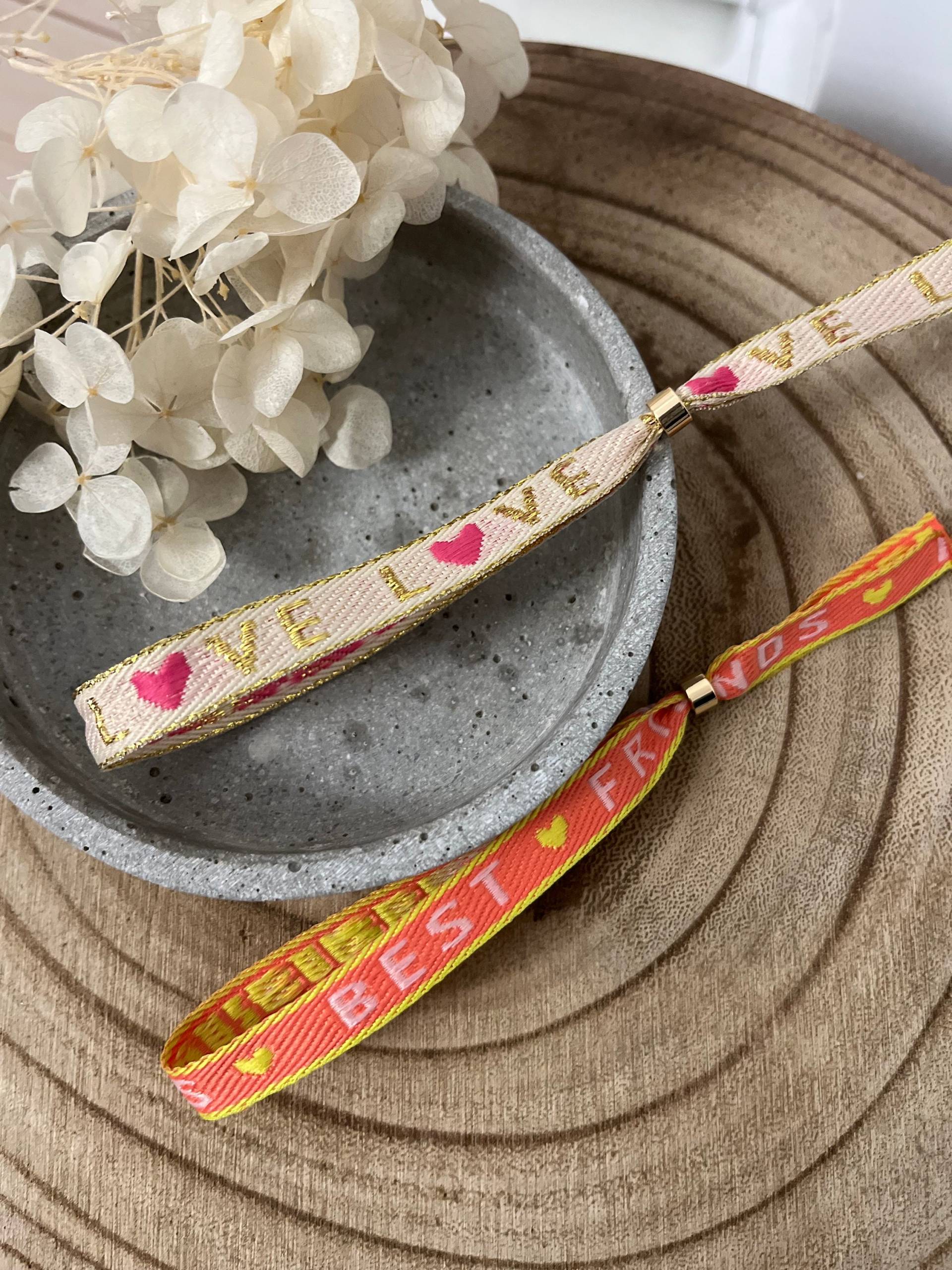 Stoffarmband Best Friends | Statement Freundschaftsarmband Armband Festivalarmband Statementarmband Stoffarmband Best Friends | Statement Freundschaftsarmband Armband Festivalarmband Statementarmband von MillisLiebt