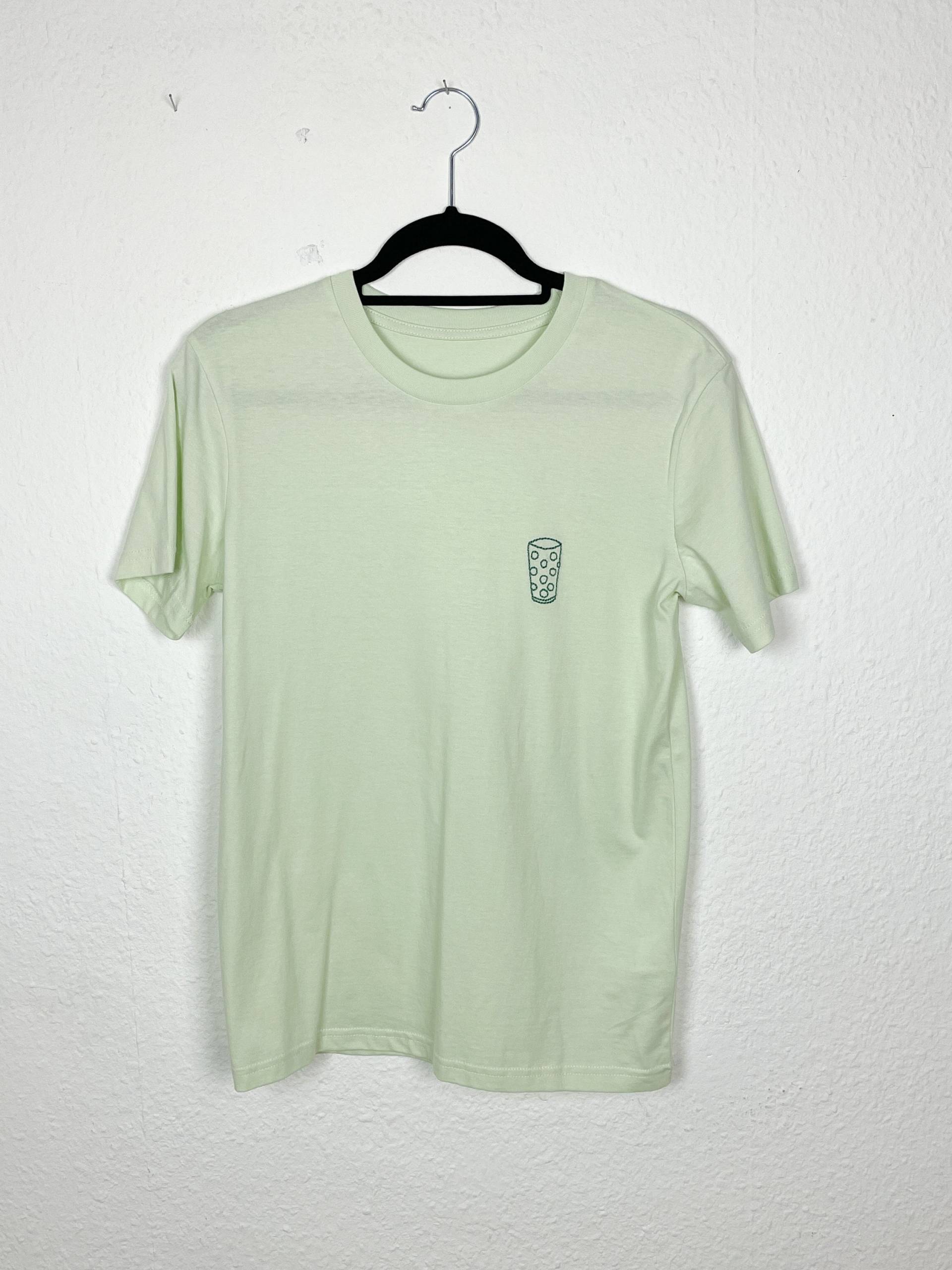 Sale Buntes Besticktes Dubbeglas Bio-Baumwollshirt von Milliway