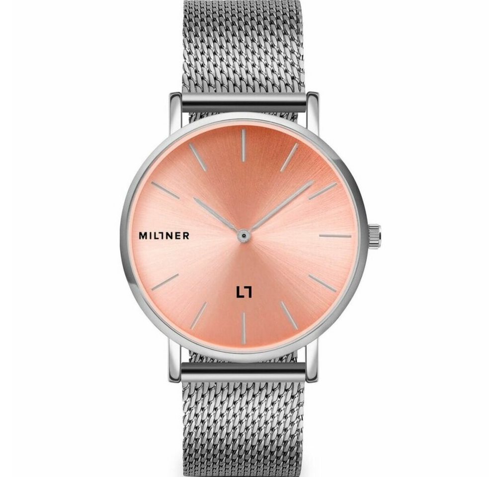 Millner Automatikuhr Mayfair S Silber Rosa 36 mm 8425402504505 von Millner