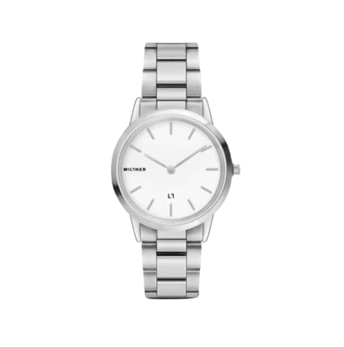 Miltner orologio Chelsea S Silver 32mm bianco quarzo acciaio MLW0002 - Default Title von MILLNER