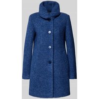 Milo Coats Jacke aus Schurwolle-Mix mit Eingrifftaschen Modell 'SOFIA' in Blau, Größe 46 von Milo Coats