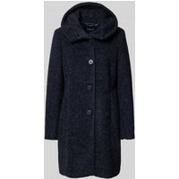 Milo Coats Mantel mit Kapuze und Knopfleiste Modell 'STELLA' in Marine, Größe 38 von Milo Coats