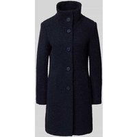 Milo Coats Mantel mit Knopfleiste Modell 'LISETTE' in Marine, Größe 48 von Milo Coats