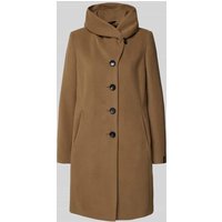 Milo Coats Wollmantel mit Kaschmir-Anteil Modell 'BELLA' in Taupe, Größe 42 von Milo Coats