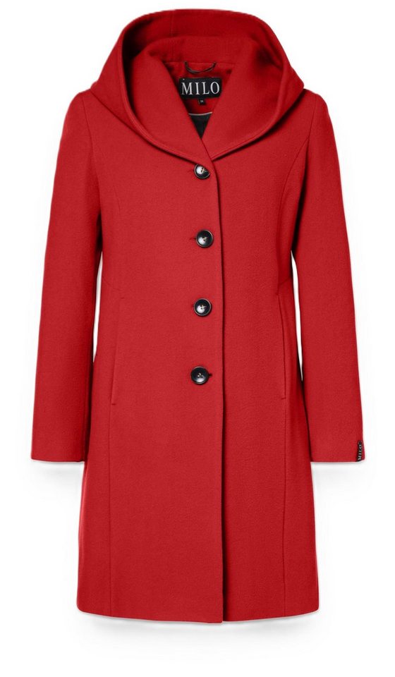 Milo Wintermantel Bella (Wollmischung, mit Kapuze) rot Damen von Milo