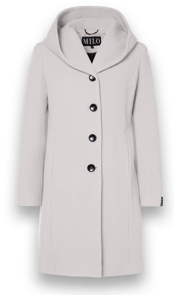 Milo Wintermantel Bella (Wollmischung, mit Kapuze) weiss Damen von Milo