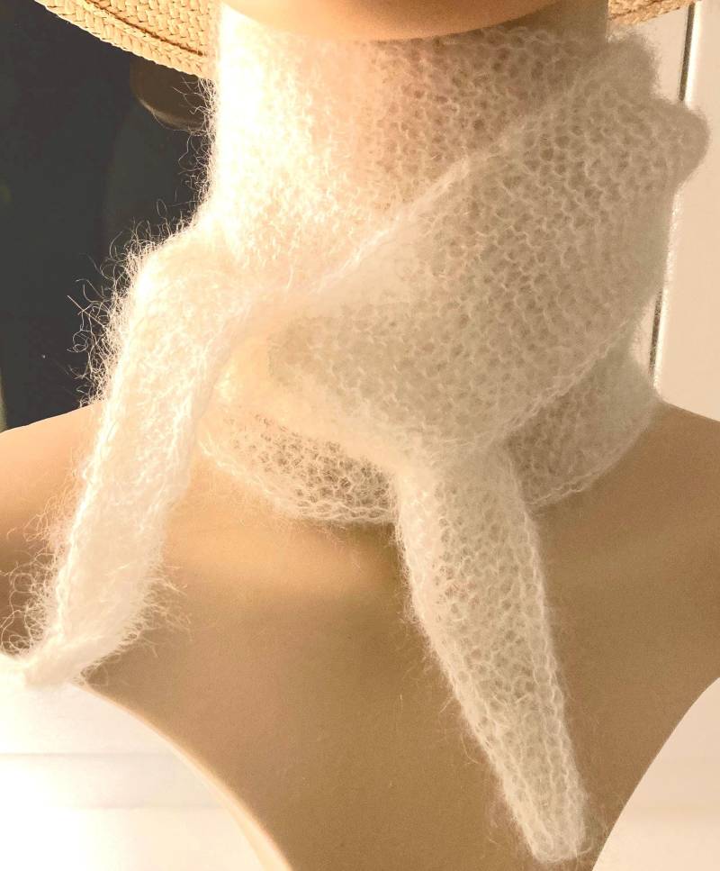 Kleiner Schal - Sophie Scarf Mohair Und Seide von MilosStrickzeug