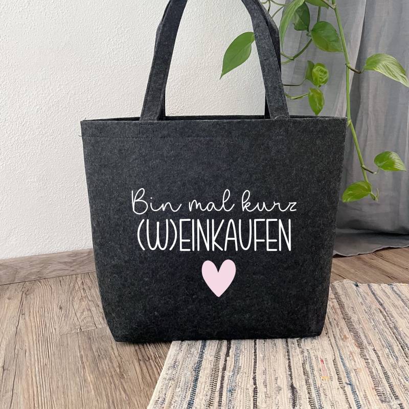 Filzshopper Weinkaufen von Miloveby
