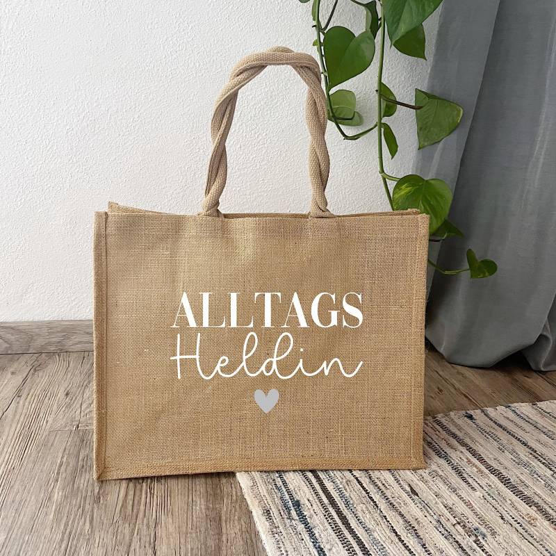 Jutetasche Alltagsheldin von Miloveby
