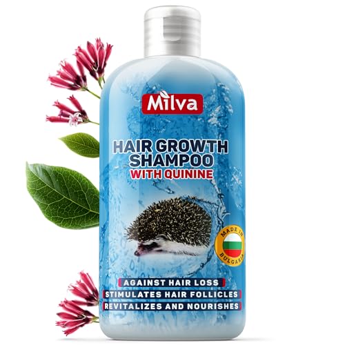 Milva Chinin Shampoo gegen Haarausfall | für besseres Haarwachstum, Haarausfall-Shampoo für Männer und Frauen, Haarwuchsmittel Haarshampoo mit Chinine, Haarpflege für mehr-Haare auf dem Kopf | 200 ML von Milva
