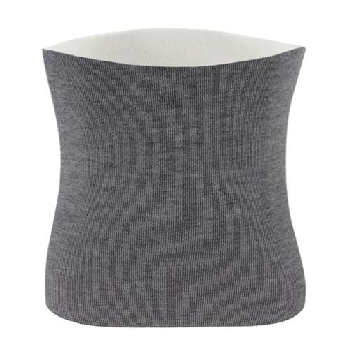 MilyaDE Winter Imitat Kaschmir Samt Nierenwärmer Rückenwärmer Hüftwärmer Damen Herren Senioren Taillenwärmer Bauchschutz Magenpflege Elastisch Taille Unterstützung, Grau XXL von MilyaDE