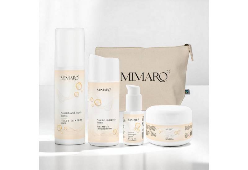 Mimaro Haarpflege-Set Nourish & Repair Haarpflege Set – Für Seidig Glänzendes Haar, Spar Set, Intensive Feuchtigkeitspflege für trockenes Haar von Mimaro