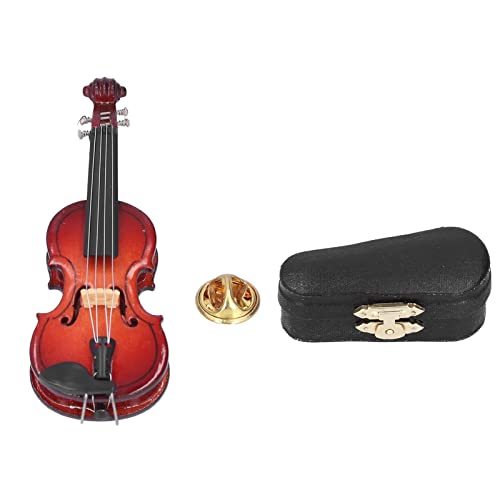 Mimdixy Violin Brosche, Geigennadel Miniatur Musikinstrument Brosche Mini Musikinstrumentmodell für Geschenke geben Kleidungsdekoration Mimdixy Violin Brosche, Geigennadel Miniatur Musikinstrument Brosche Mini Musikinstrumentmodell für Geschenke geben Kleidungsdekoration von Mimdixy
