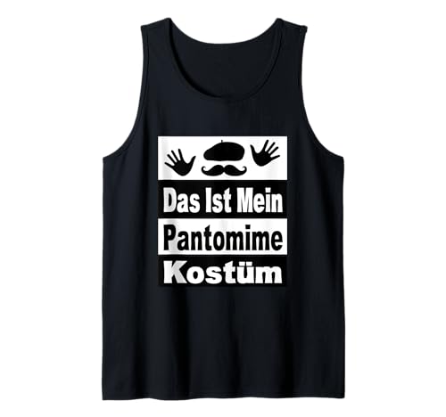 Pantomine Spiel Kinder Pantomime Kostüm Damen Herren Tank Top von Mime Costume Kids Halloween Kostüm Pantomime