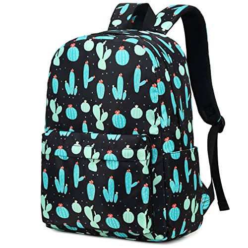 Mimfutu Kaktus Schulrucksack Mädchen Rucksack Schule Kinder Schultasche Teenager Laptop Rucksack Damen von Mimfutu