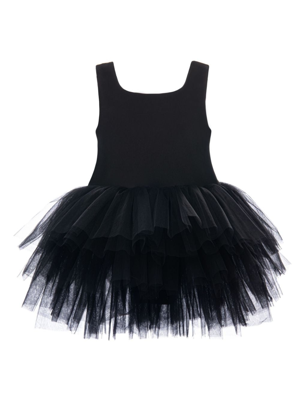 Mimi Tutu Ärmelloses Tüllkleid mit eckigem Ausschnitt - Schwarz von Mimi Tutu