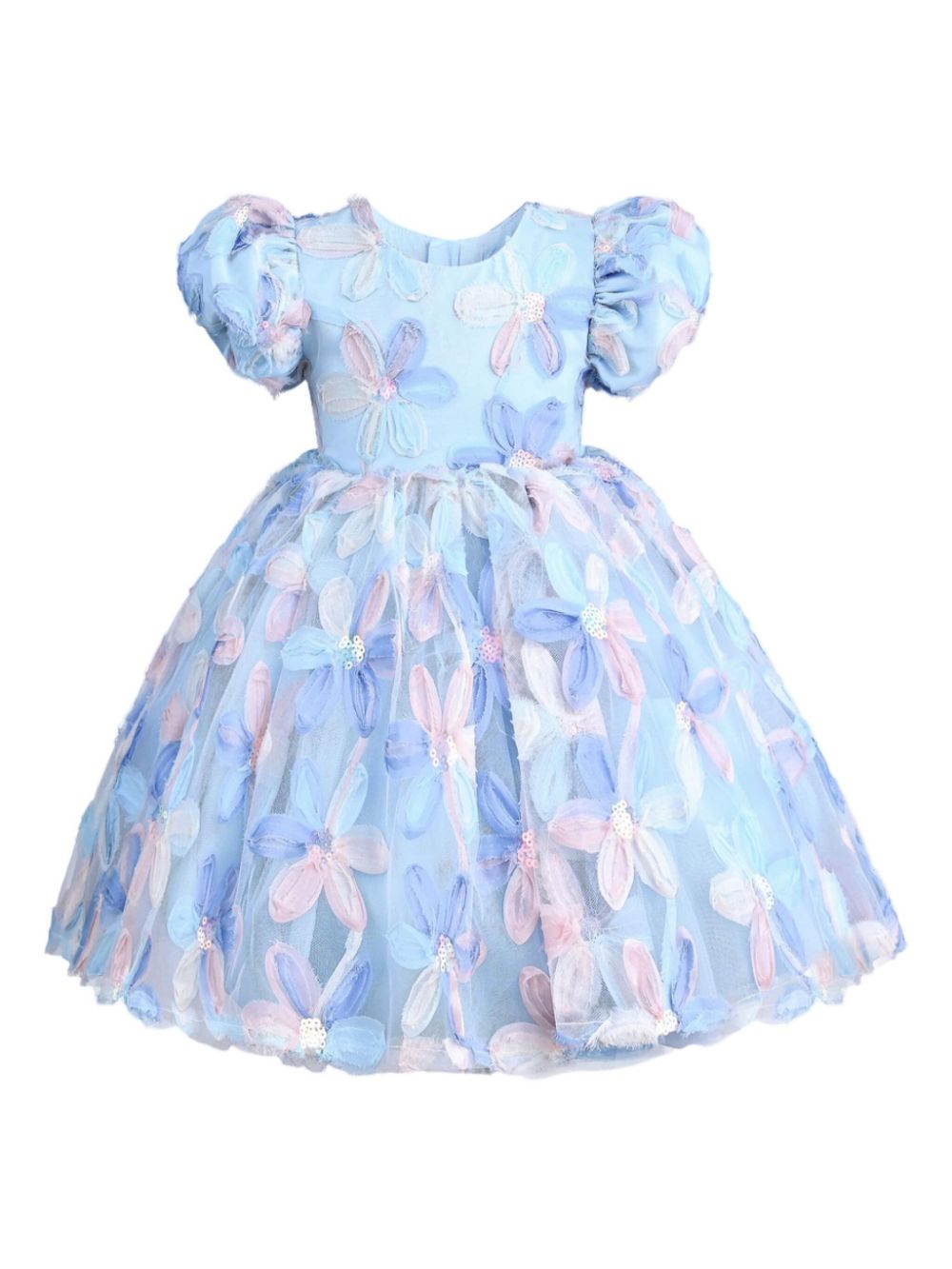 Mimi Tutu Ausgestelltes Daisy Kleid mit Schleifendetail - Blau von Mimi Tutu