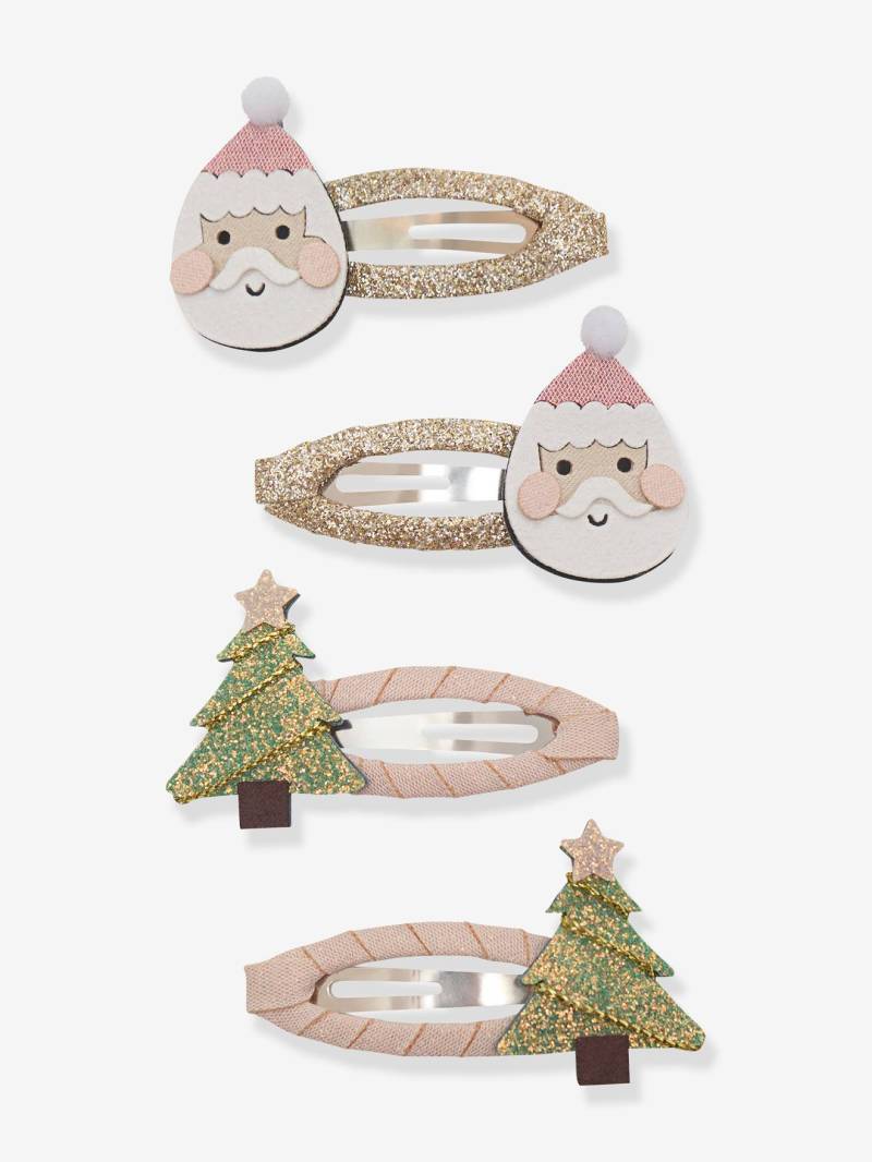 4er-Set Haarspangen SANTA & CHRISTMAS TREE Mimi & Lula Mädchen von Mimi & Lula