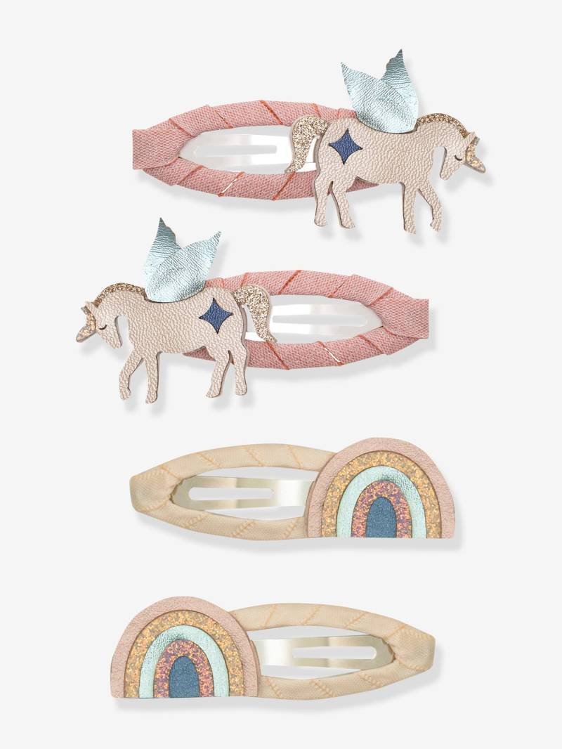 4er-Set Haarspangen UNICORN & RAINBOW Mimi & Lula Mädchen von Mimi & Lula