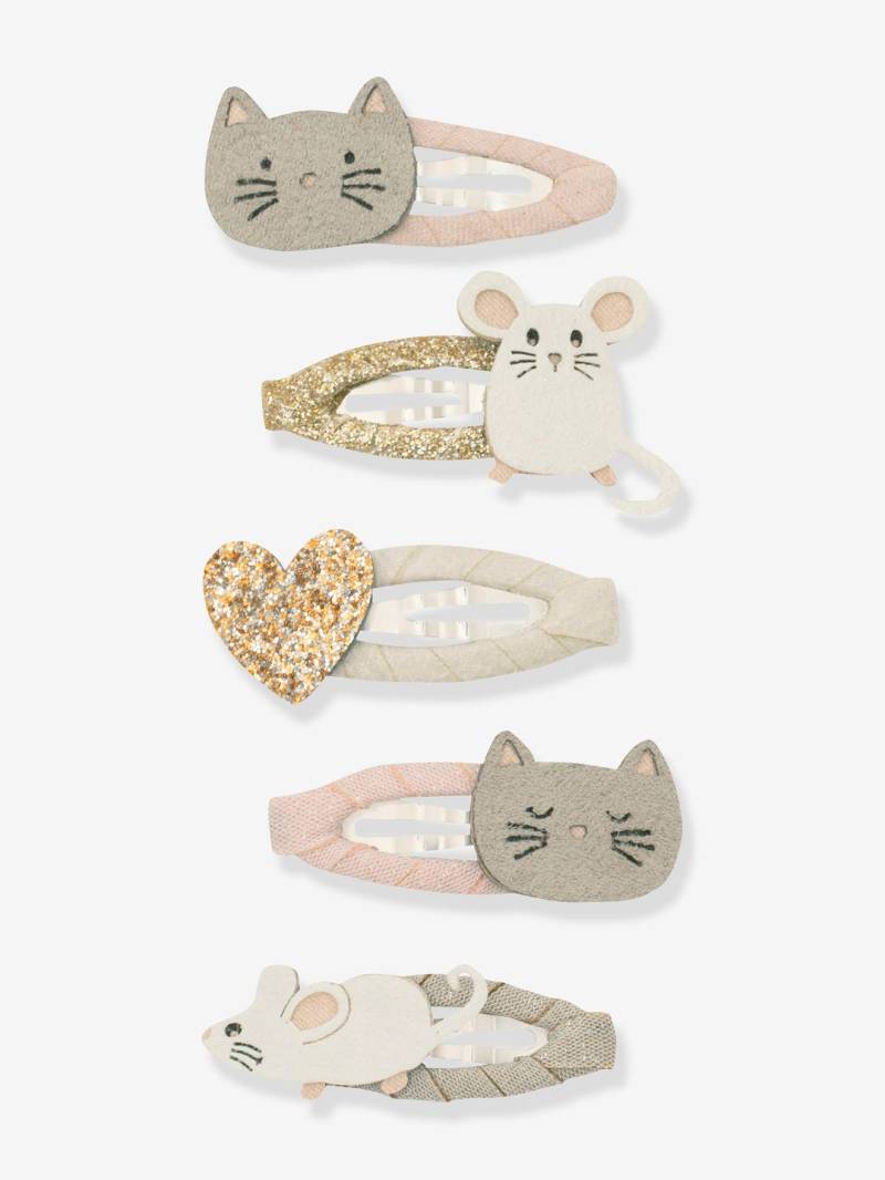 5er-Set Haarspangen CAT & MOUSE Mimi & Lula Mädchen von Mimi & Lula