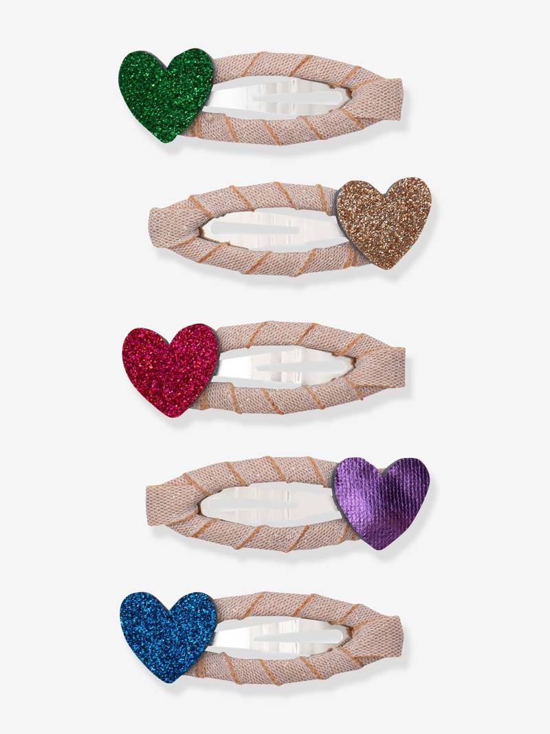 5er-Set Haarspangen JAZZY HEART Mimi & Lula Mädchen von Mimi & Lula