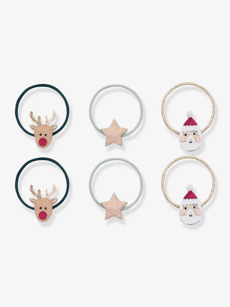 6er-Set Haargummis SANTA & RUDOLPH Mimi & Lula Mädchen von Mimi & Lula