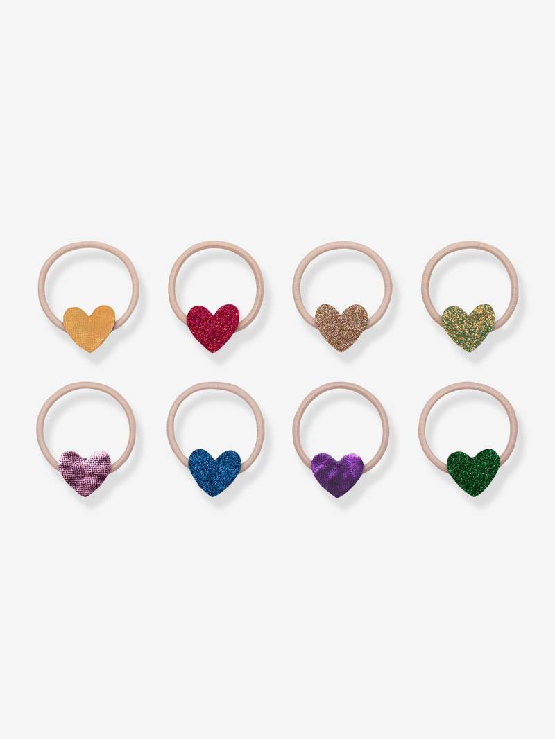 8er-Set Haargummis JAZZY HEART Mimi & Lula Mädchen von Mimi & Lula