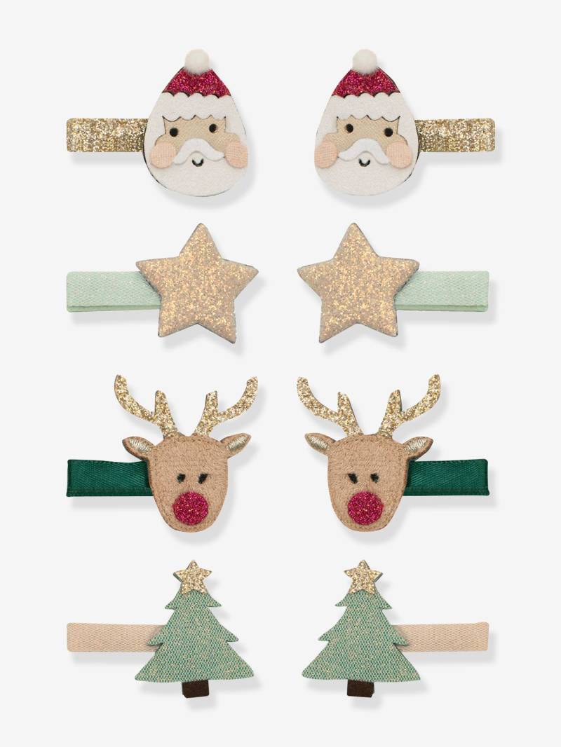 8er-Set Mini-Haarclips SANTA & RUDOLPH Mimi & Lula Mädchen von Mimi & Lula