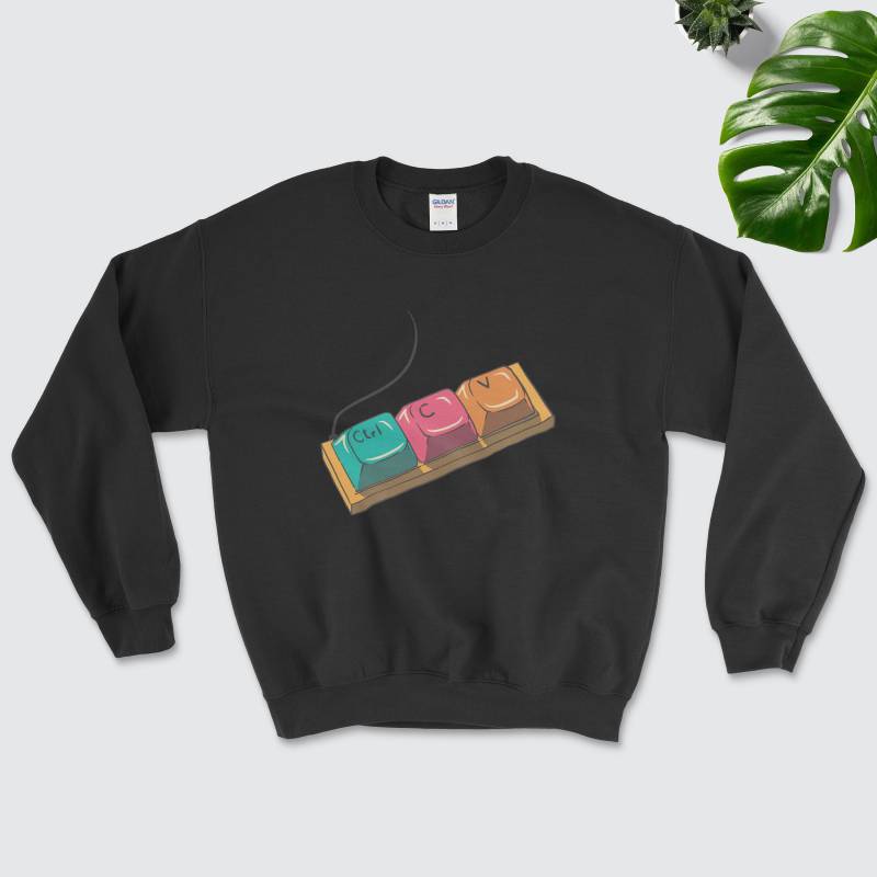 Kopieren Und Einfügen Programmierer Humor Sweatshirt | Jumper Programmier-Jumper Keyboard von MimicGamingCompany
