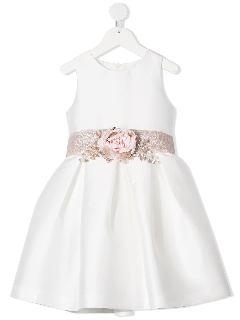 Mimilù Festliches Kleid mit Blumendetail - Weiß von Mimilù