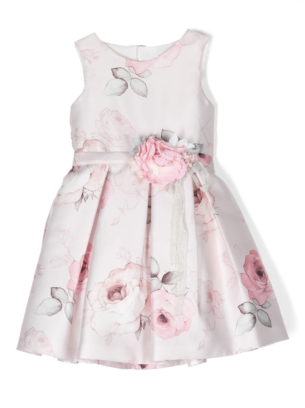 Mimilù Trägerkleid mit Blumen-Print - Rosa von Mimilù