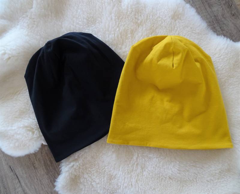 Doppellagige Beanie Basic Viele Unifarben Unisex Ku 45-64 von MimiundPauli