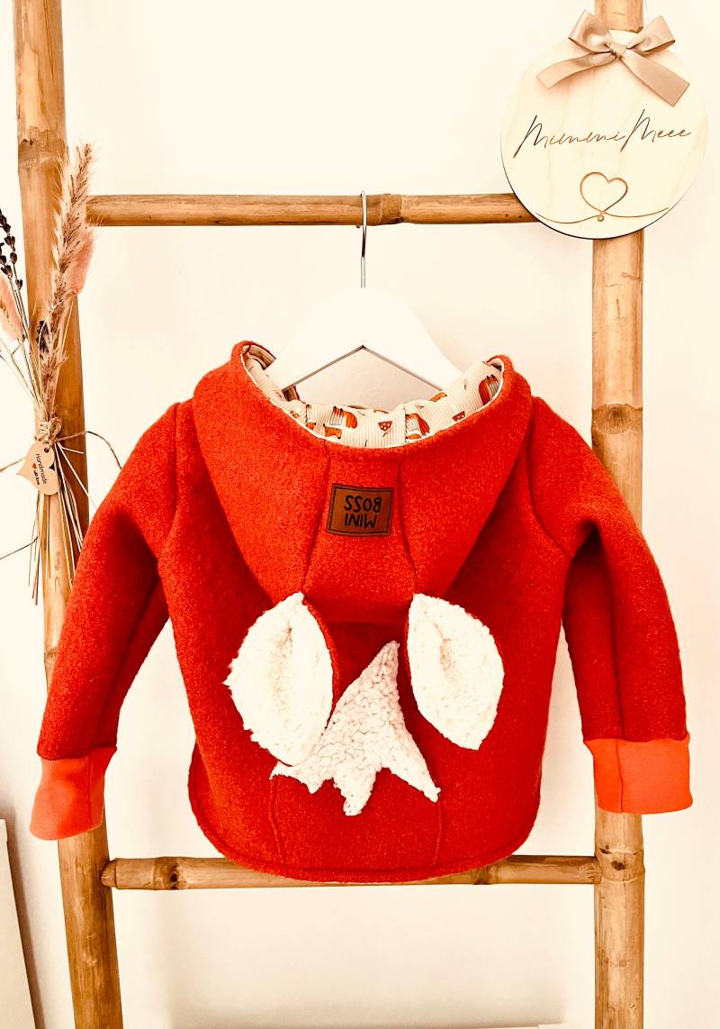 Kinder Walkjacke Foxy Fuchs Kinderjacke Fuchsdesign Herbstjacke Winterjacke Frühlingsjacke Übergangsjacke | Auf Bestellung von Mimmimeee
