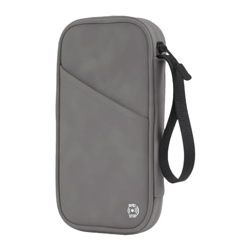 Anti-Theft Card Wallet, Women's Card Holder Wallet, Men's Portable Credit Card Wallet, Travel Credit Card Holder, Best RFID Card Holder Anti-Theft Wallet for Men and Women, Dunkelgrau, Se référer au von Mimoqk
