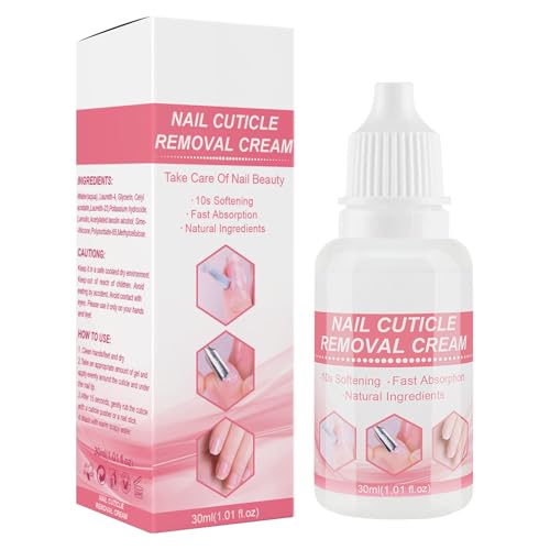 Cuticle Cream, Remover Repair Liquid, 30 ml Softener Service, Strengthens Nails, Hydrating Formula, Moisturizes Cuticles, Softens Overgrown Skin, Ideal for Daily Nail Care Routine von Mimoqk