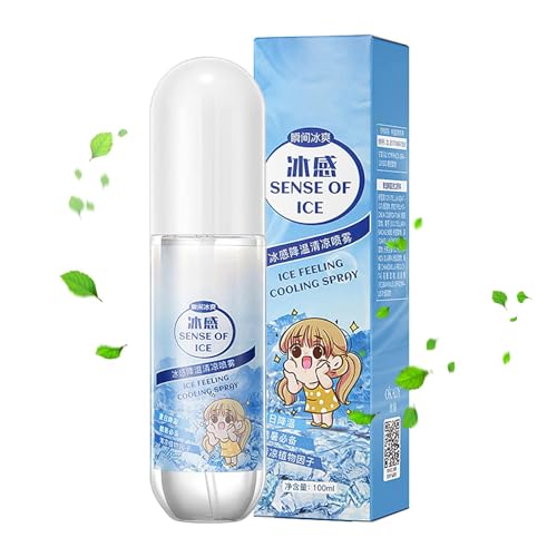 Erfrischungsspray | Frisches Körperspray | Erfrischende Hautentlastung | Sommererfrischendes Spray, beruhigender Körpernebel bei Hitzewallungen, erfrischendes Spray von Mimoqk