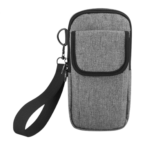 Hüfttasche | Bauchtasche für Damen | Große Hüfttasche | Verstellbarer Gürtel, mehrere Taschen und abnehmbarer Schultergurt, perfekt für Reisen, Laufen und den täglichen Gebrauch., grau, Se référer au von Mimoqk