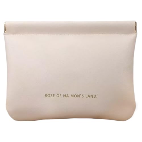 Key Pouch, PU Leather Storage Bag, Lightweight Waterproof Coin Purse, Snap Spring Closure, Travel Friendly Design, Home Offices Organizer for Family and Colleagues, White von Mimoqk