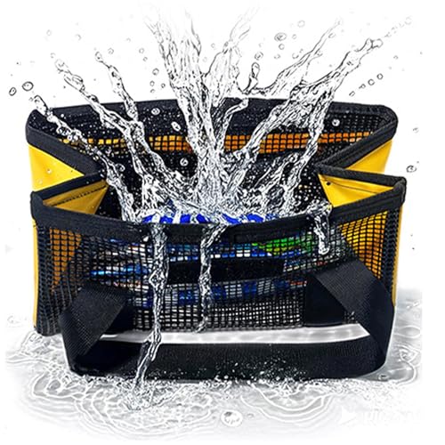Mimoqk Angler Köder Tasche,Mesh Köderaufbewahrung Mit Tragegriff - Angel Jig Organizer,für Outdoor Salzwasser Süßwasser Fluss See Teich von Mimoqk