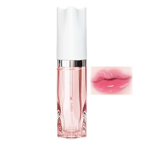 Mimoqk Farbwechselndes Lippenöl,Lippenöl Farbwechsel,Feuchtigkeitsspendender, farbverändernder Lipgloss | Feuchtigkeitsspendendes, aufpolsterndes, getöntes für die Lippen für Frauen von Mimoqk