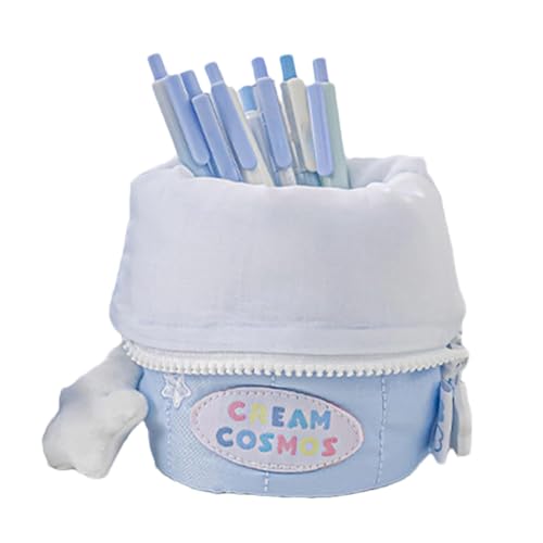 Mimoqk Federmäppchen, Aufbewahrungsbox, Bleistifttasche, ästhetische Stifttasche | Schreibwaren-Organizer, kompakter Schreibwaren-Organizer | Stiftehalter mit großem Fassungsvermögen, Stiftehalter, von Mimoqk