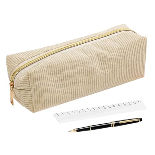 Mimoqk Federmäppchen – Federmäppchen mit großem Fassungsvermögen für Mädchen – Reißverschluss Schreibwaren Make-up-Tasche für Marker, Lineal, Radiergummi, Haftnotizen, Büro, Kunst, Unterricht von Mimoqk