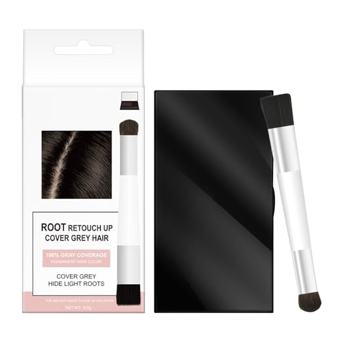 Mimoqk Hair Root Powder, 6,5 g Bald Concealer, Hair Filaments Cover Up, Use Scalp Solution, Instant Fuller Thicker Look, Graue Abdeckung für Männer, Frauen, mehrfarbig von Mimoqk