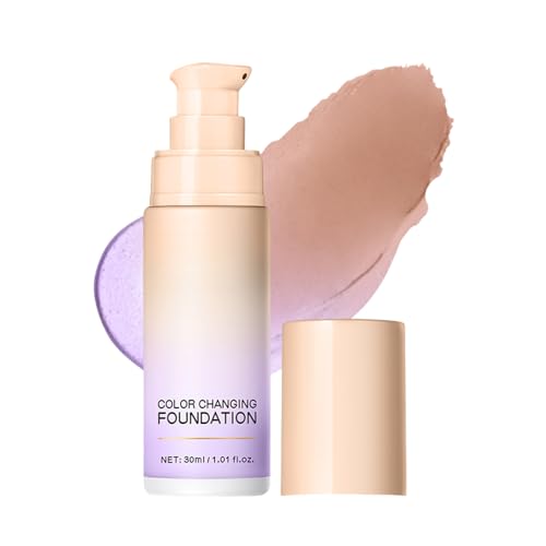 Mimoqk Makeup Base Foundation, 30 ml Color Changing Liquid Foundation, Waterproof Oil Control Primer, Concealer for Women, Portable Makeup for Mother & Wife Teens Adult Mimoqk Makeup Base Foundation, 30 ml Color Changing Liquid Foundation, Waterproof Oil Control Primer, Concealer for Women, Portable Makeup for Mother & Wife Teens Adult von Mimoqk