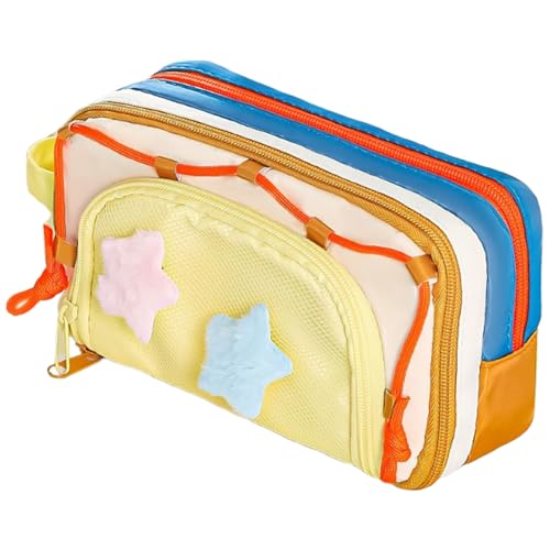 Mimoqk Pencil Case,Niedliches Mäppchen Für Kinder | Ästhetische Stiftetasche Mit Reißverschluss Schreibwaren Organisation Must-Haves Für Kinder Studenten Mädchen Kunst Basteln Zeichnen Schule von Mimoqk