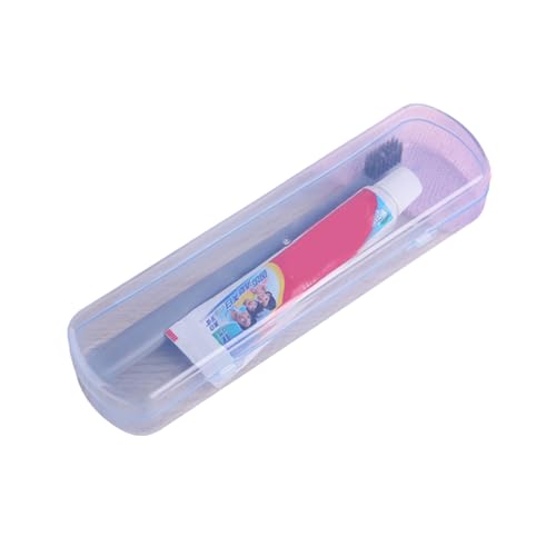 Mimoqk Travel Toothbrush Holder, Portable Tooth Brush Storage Box, Leakproof Hygienic Container, Compact Lightweight Organizer, Excellent for Bathroom Sink, Backpack von Mimoqk
