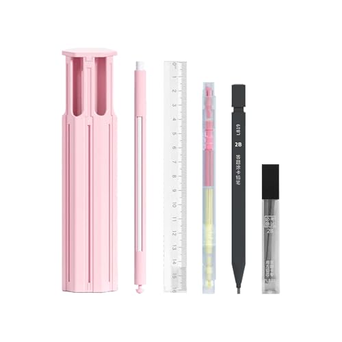 Multifunctional Pencil Storage Box, School Pen Storage Organizer Bin, Hexagon Multifunctional Pencil Pouch, Convenient Sturdy Pencil Bag Pouch Box, Home School Pencil Organizer, School Stationery, von Mimoqk