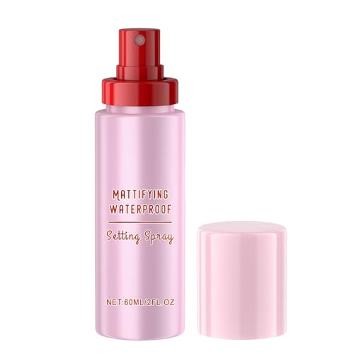Setting Spray, Long Lasting Finishing Mist, 60 ml Oil Control Drying Hydration Spray, Lightweight, Ultra Fine für Reisen, Fitnessstudio, Bridal, Damen, Mädchen und Routinen, 5 Zoll von Mimoqk